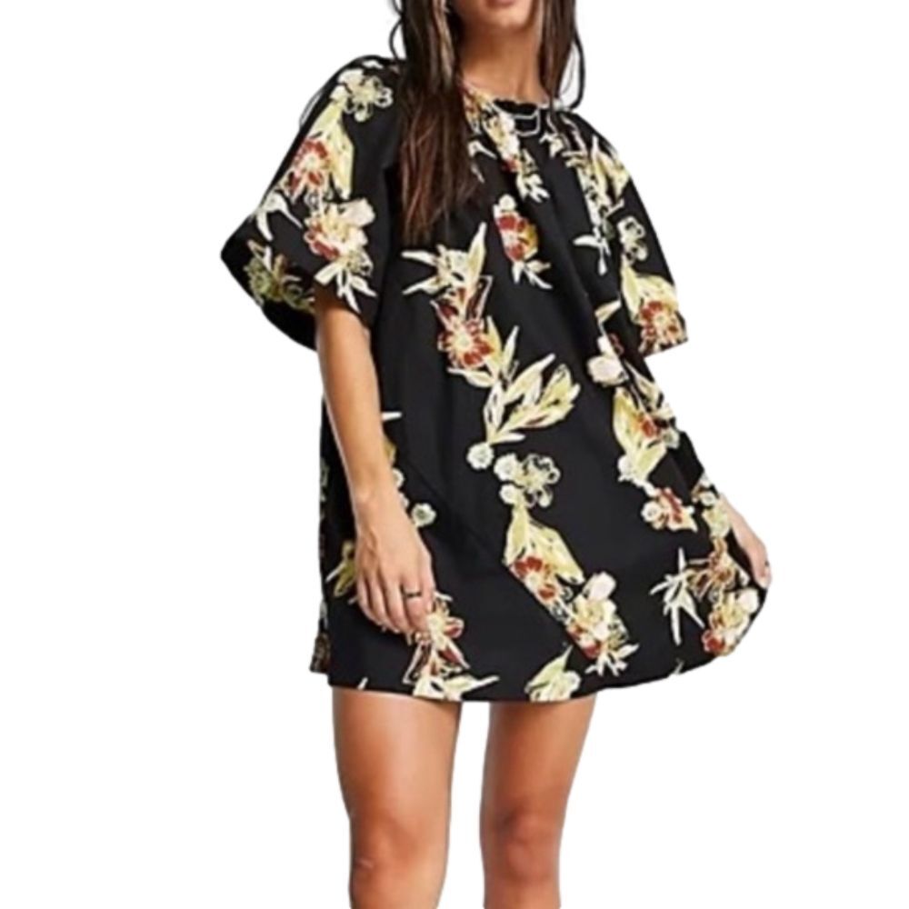 FREE PEOPLE Jodie Printed Tunic‎ Size XSMALL